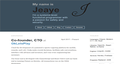 Desktop Screenshot of jeaye.com